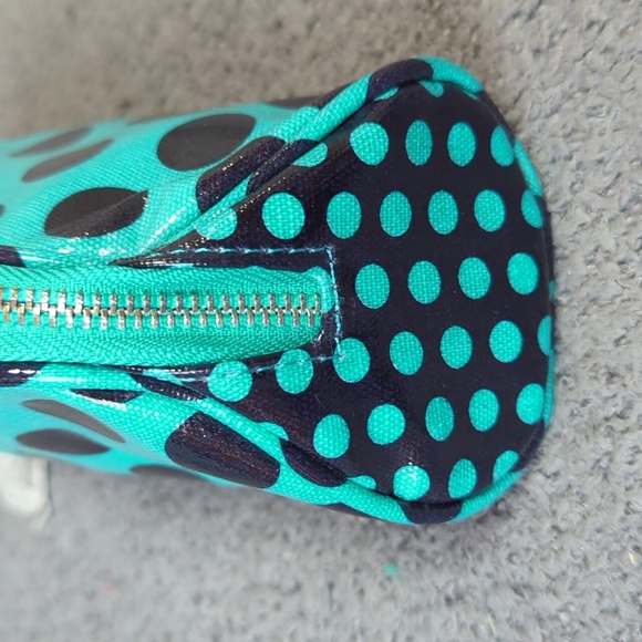 Teal & Black Dome Shaped Cosmetic Case (New) - Picture 2 of 11